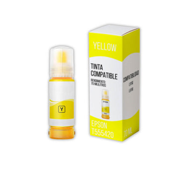 Tinta Epson T555420 Yellow 70 ml Epson L8160, L8180 Compatible