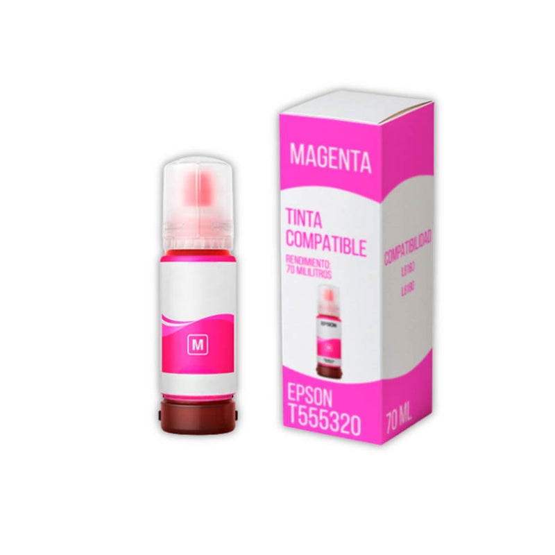 Tinta Epson T555320 Magenta 70ml Epson L8160, L8180 Compatible