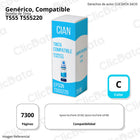 Tinta Epson T555220 Cian 70 ml Epson L8160, L8180 Compatible