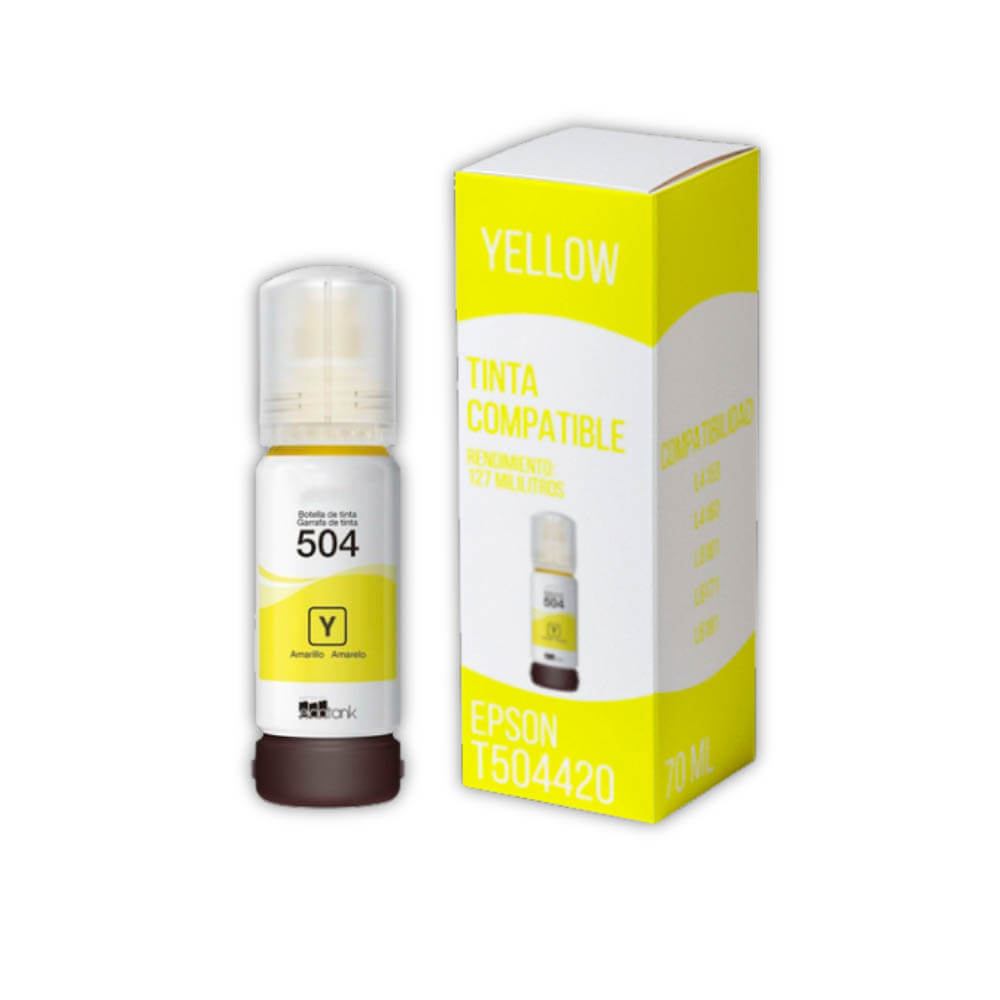 Tinta Epson T504420 Yellow 70ml L4150,L4160,L6191 Compatible