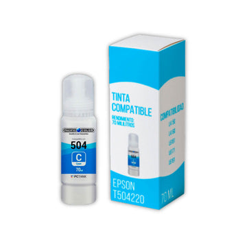 Tinta Epson T504220 Cian 70ml L4150, L4160, L6191 Compatible