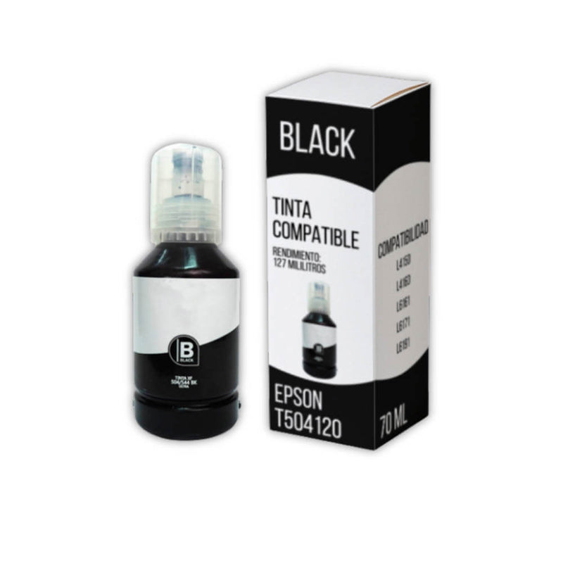 Tinta Epson T504120 Negro 127ml L6270, L4160,L6191 Compatible