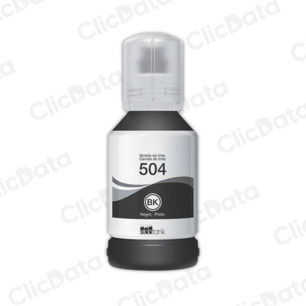 Tinta Epson T504120 Negro 127ml L6270, L4160,L6191 Compatible
