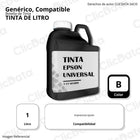 Tinta de Litro UV para Epson Negro Compatible