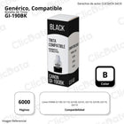 Tinta Canon GI 190BK Negro 135ml G2110, G3100, G4110 Compatible