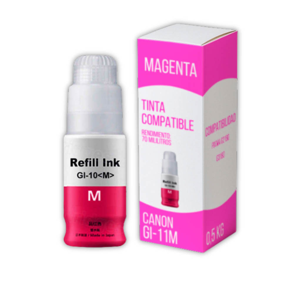 Tinta Canon GI 11M Magenta 70ml Canon G2160, G3160 Compatible
