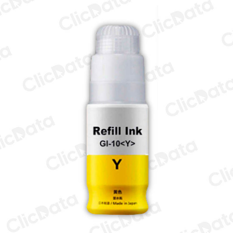 Tinta Canon GI 10Y Yellow 70ml Canon G5010, G6010 Compatible