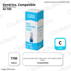 Tinta Canon GI 10C Cian 70ml G5010, G6010,GM4010 Compatible