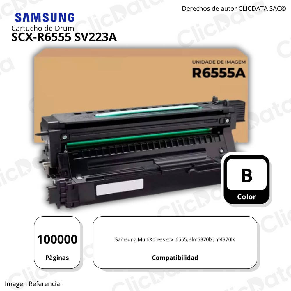 Tambor Samsung Sv223A Negro SCX-R6555 100,000 Pag M5370LX Original