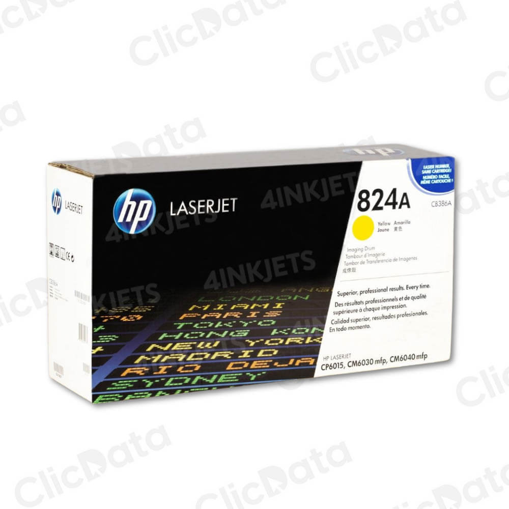 Tambor Hp 824A Yellow CB386A 35,000 Pág. CM6030, CP6015DN Original