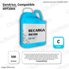 Recarga de Toner Ricoh Cyan MP C6004 500g Compatible