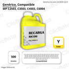 Recarga de Toner Ricoh Yellow MP C2503, C3503 500g Compatible