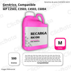 Recarga de Toner Ricoh Magenta MP C2503, C3503 500g Compatible