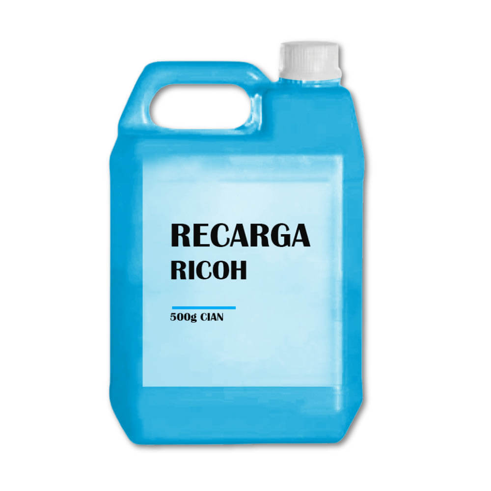 Recarga de Toner Ricoh Cyan 500g MP C3503, C2004, C6503 Compatible