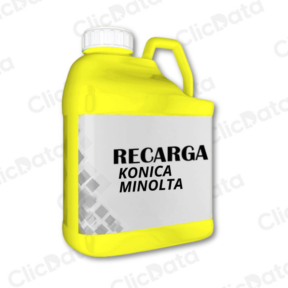 Recarga de Toner Konica Minolta TN 619Y Yellow 1222g Compatible