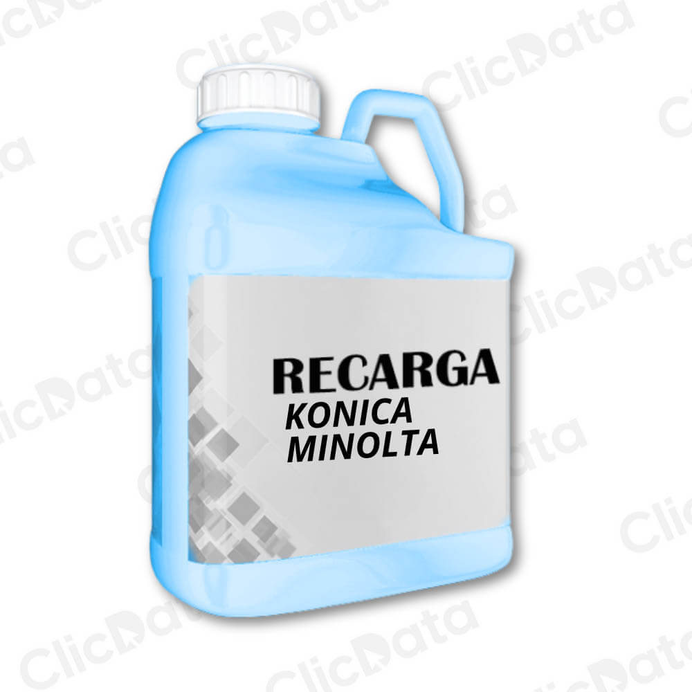 Recarga de Toner Konica Minolta TN 619C Cian 1222g Compatible