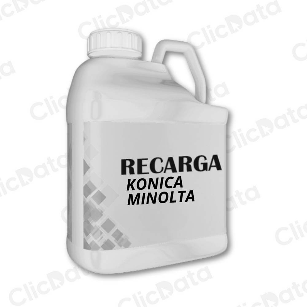 Recarga de Toner Konica Minolta Negro 690g Galonera C250 Compatible
