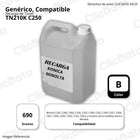 Recarga de Toner Konica Minolta Negro 690g Galonera C250 Compatible