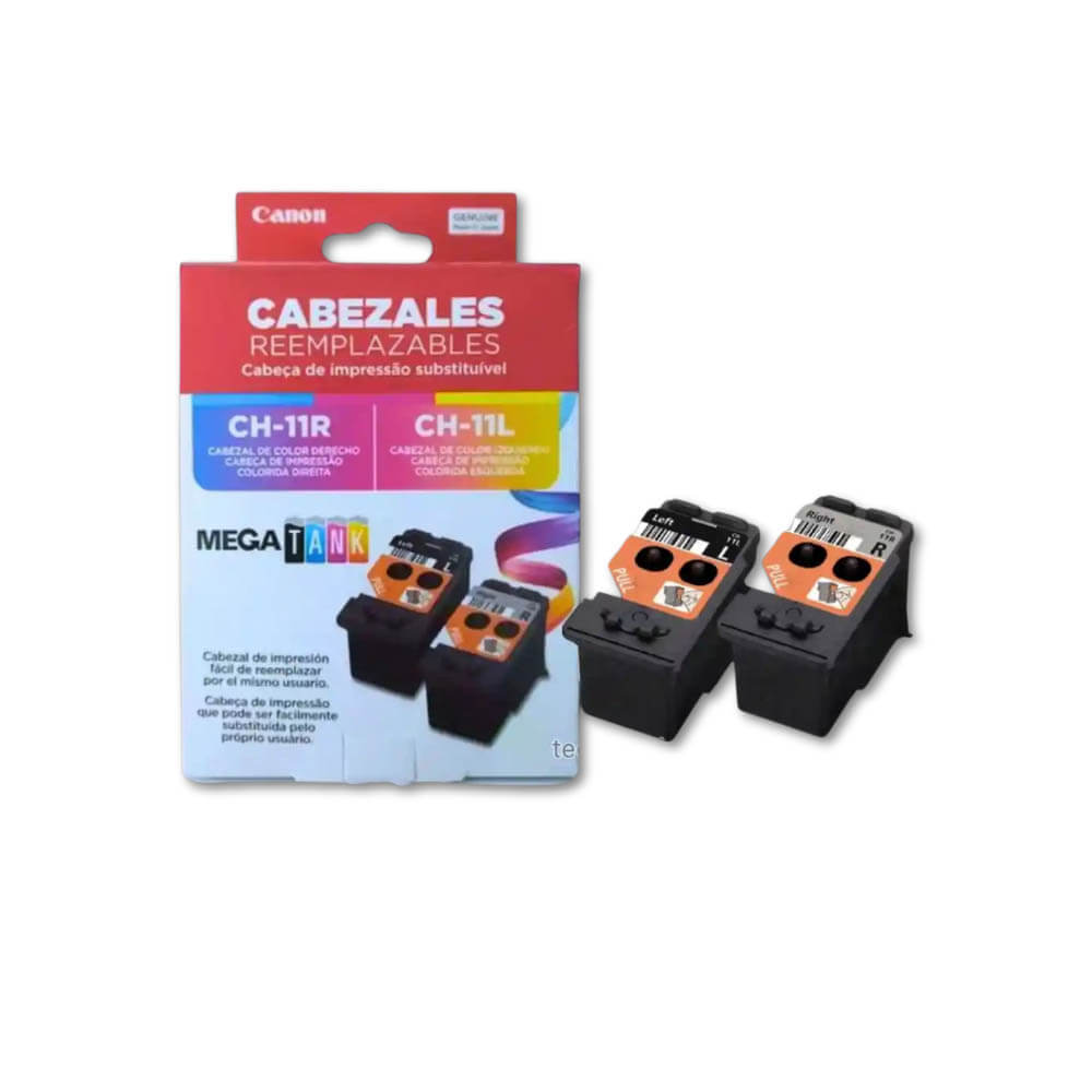 Pack Cabezal Canon CH 11R+CH 11L Negro y Color G510, G610 Original