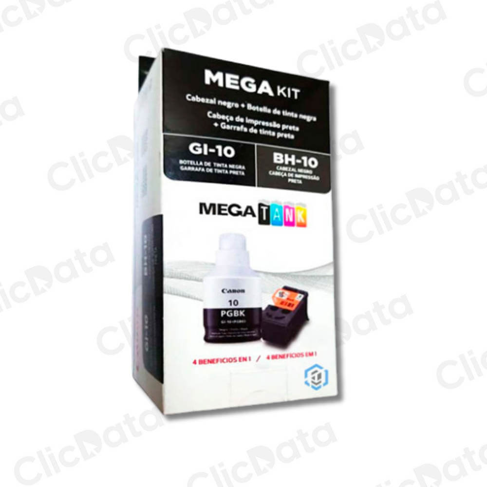 Pack Cabezal Canon Bh 10 + Tinta Gi 10Bk G5010, G6010 Original