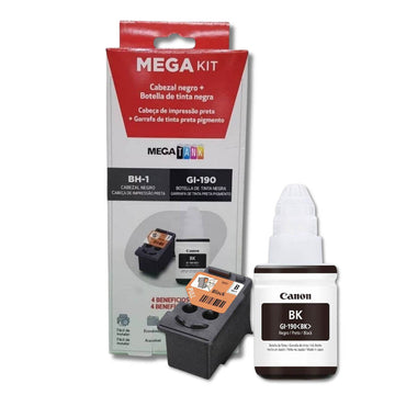 Pack Cabezal BH1 + Canon GI 190BK 135ml Original