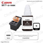 Pack Cabezal BH1 + Canon GI 190BK 135ml Original