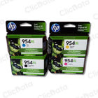 Kit de Tinta HP 954Xl Negro y Tricolor 7740, 8720, 8730 Original
