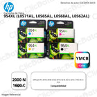 Kit de Tinta HP 954Xl Negro y Tricolor 7740, 8720, 8730 Original