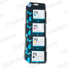 Kit de Tinta HP 712 Negro y Tricolor T210, T250, T650 Original