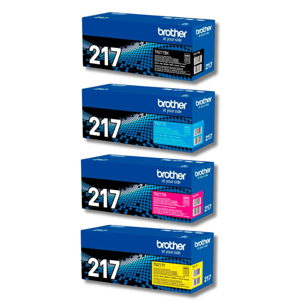 Kit De Toner Brother Tn217 CYMK L3210, L3550, L3750, L3770 Original