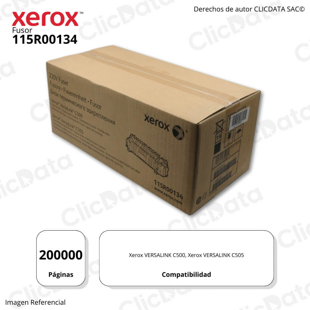 Fusor Xerox 115R00134 C50X 100,000 Pág. C505, C500 Original