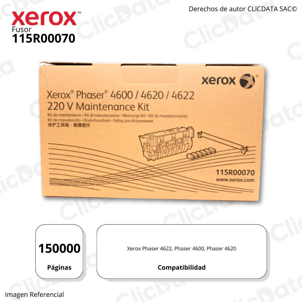 Fusor Xerox 115R00070 220V 150K Pág. Phaser 4620, 4622 Original