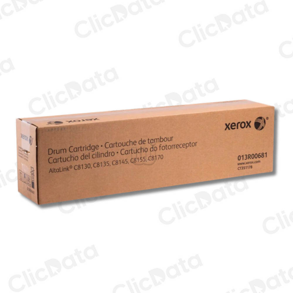 Drum Xerox 013R00681 Negro 180,000 Pág. C8100, C8200 Original
