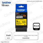 Cinta Brother Tze-S621 9 mm x 8,00 M. PTH110, P900W Original