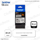Cinta Brother Tze-S151 24 mm x 8,00 M. PTD600,E550W Original