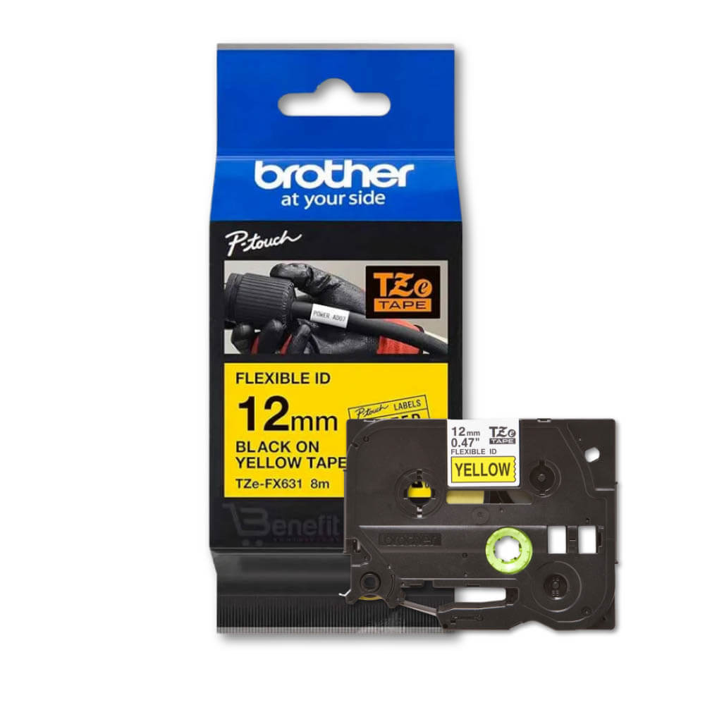 Cinta Brother Tze-Fx631 12 mm x 8.00 M PTD400 Original