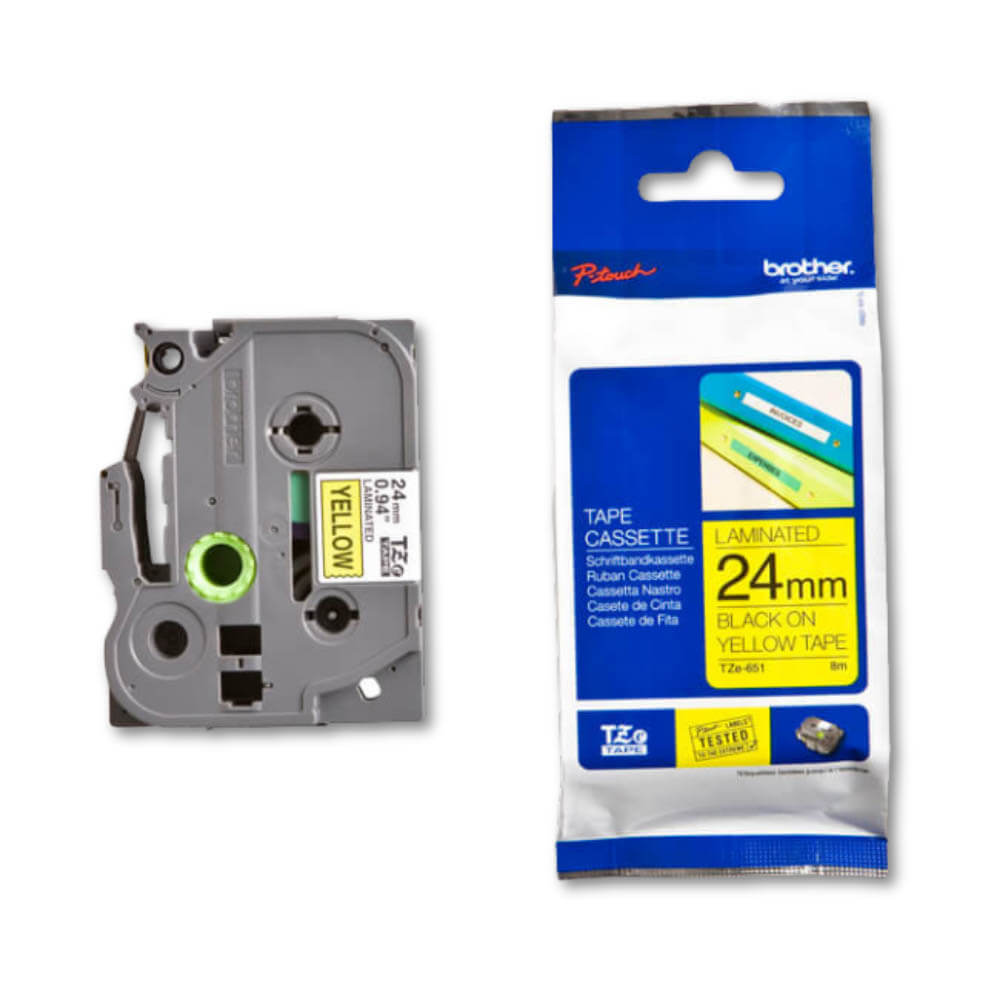 Cinta Brother Tze-651 24mm x 8.00 M PTD600,PTP900W Original