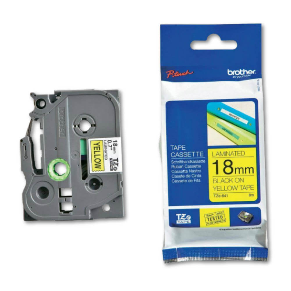 Cinta Brother Tze-641 18mm x 8.00 M PTE550W,PTE300 Original