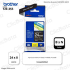 Cinta Brother Tze-355 24mm x 8,00 M. PTD600,PTE550W Original