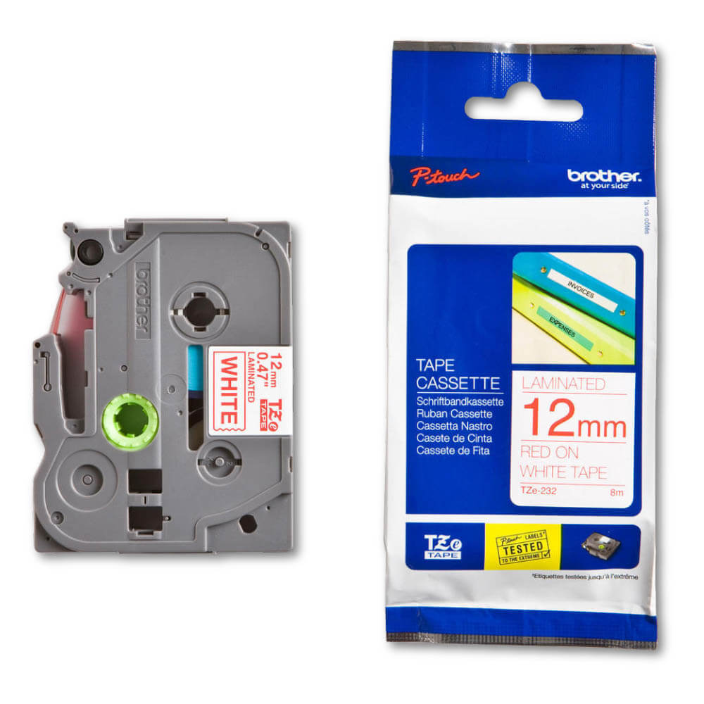 Cinta Brother Tze-232 12mm x 8 M. PTH110, PTP700 Original