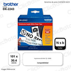 Cinta Brother Dk 2243 101mm x 30,4m. Brother QL1060N Original