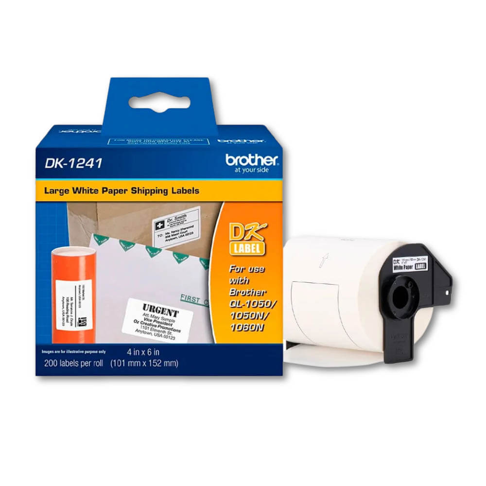 Cinta Brother Dk 1241 101 mm x 152 mm. Brother QQL800 Original
