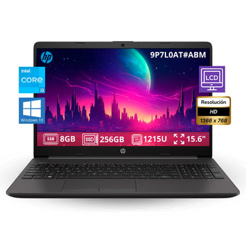 Laptop hp 15.6" 250 G9 8GB Ram 256gb SSD CORE i3-1215U 9P7L0AT