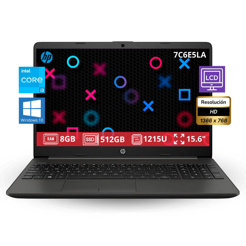 Laptop hp 15.6" 250 G9 8GB Ram 512gb ssd i3-1215U 7C6E5LA