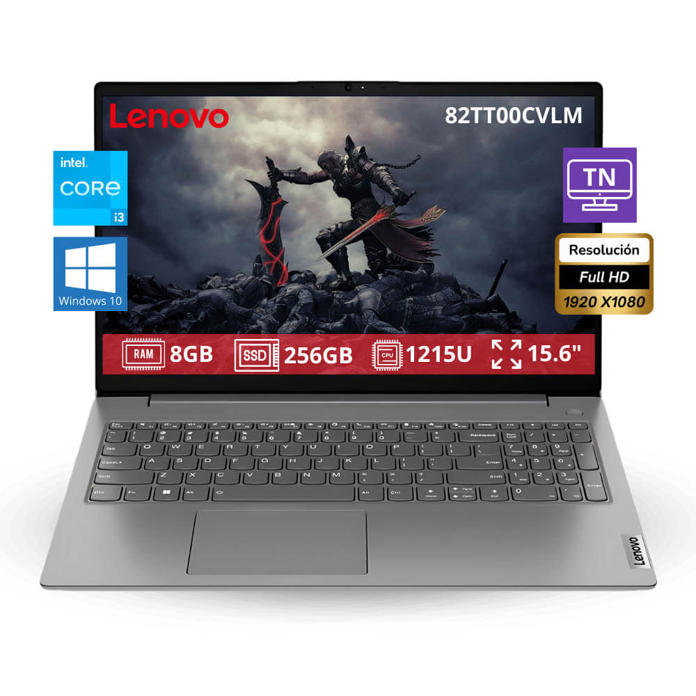 Laptop lenovo 15.6" V15 G3 8GB Ram 256gb ssd Core I3-1215U 82TT00CVLM