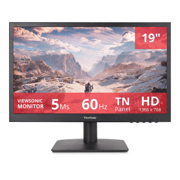 Monitor ViewSonic 19" VA1903h 60hz 5ms 1366 x 768p hd LED HDMI, VGA