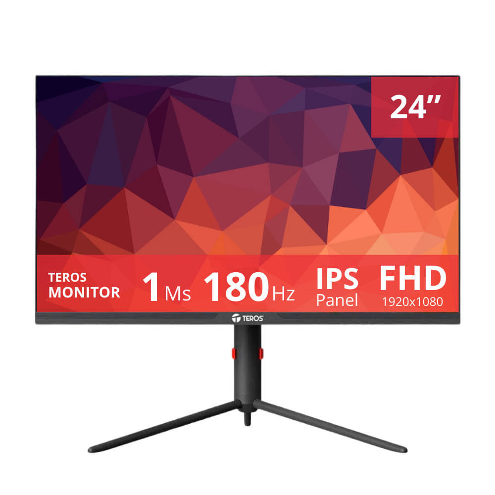 Monitor Teros 24" TE-2474G 180hz 1ms full Hd IPS HDMI, DisplayPort