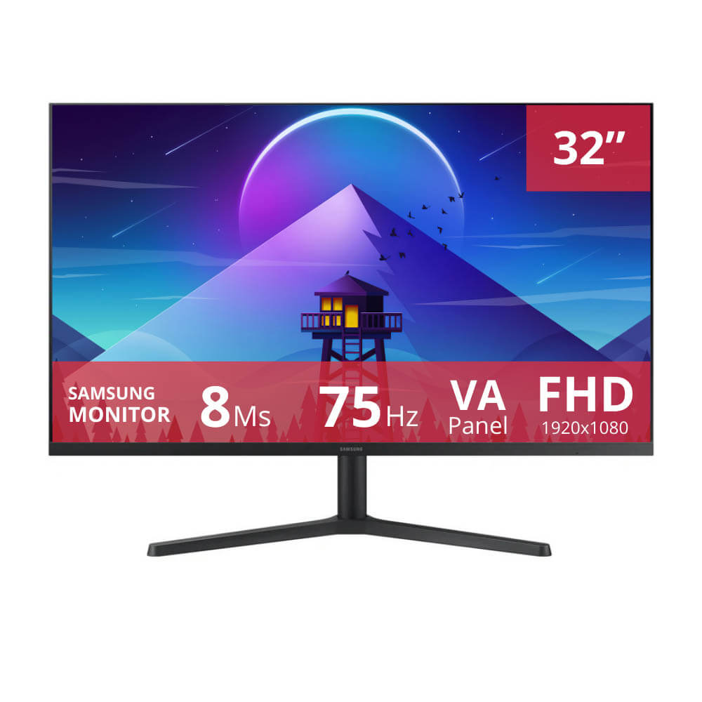 Monitor Samsung 32" LS32B300NWNXGO 1920 X 1080 75hz 8ms Hd VA HDMI, VGA