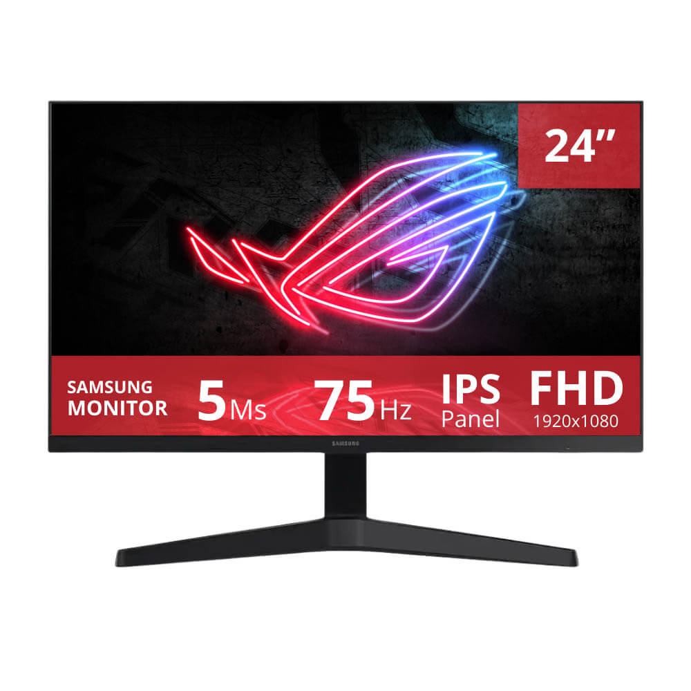 Monitor Samsung LED 24" LS24C310EALXPE 75hz 5ms FHD, IPS HDMI Y VGA