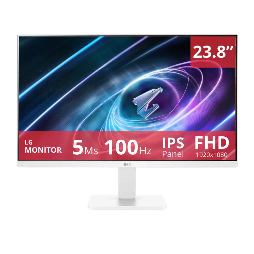 Monitor Lg 23.8" 24MR400-W 100hz 5ms FHD IPS HDMI, VGA FreeSync